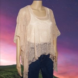 Billabong Lace Poncho Shirt